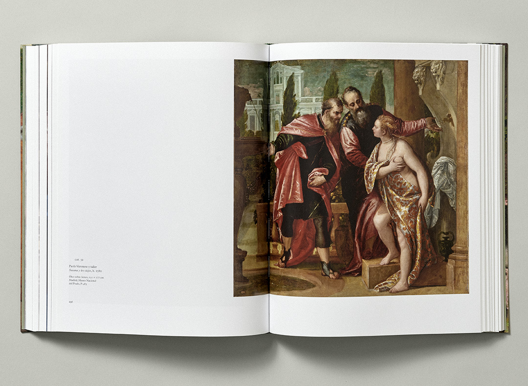 Catálogo abierto de Paolo Veronese publicado por el Museo del Prado que muestra la obra 